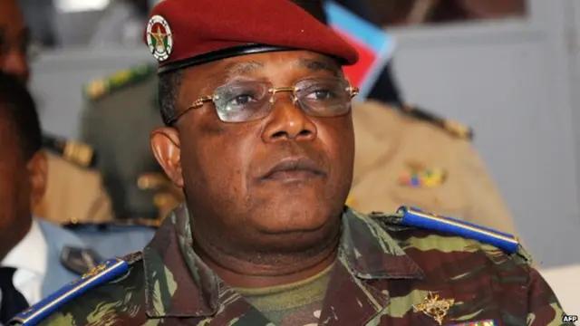 File photo: Burkina Faso's military chief of staff General Honore Traore in Mali, 25 July 2012