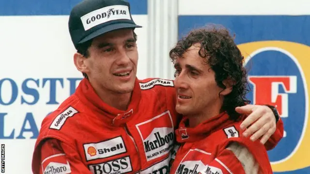 Ayrton Senna and Alain Prost