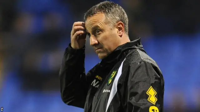 Norwich City manager Neil Adams