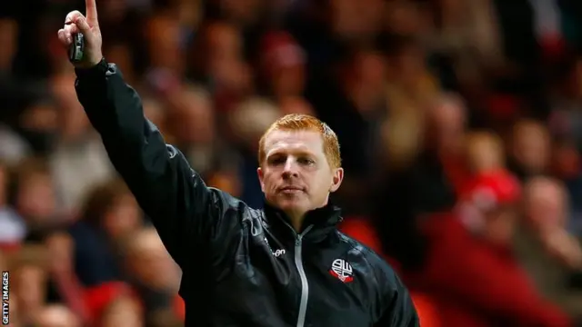 Bolton manager Neil Lennon