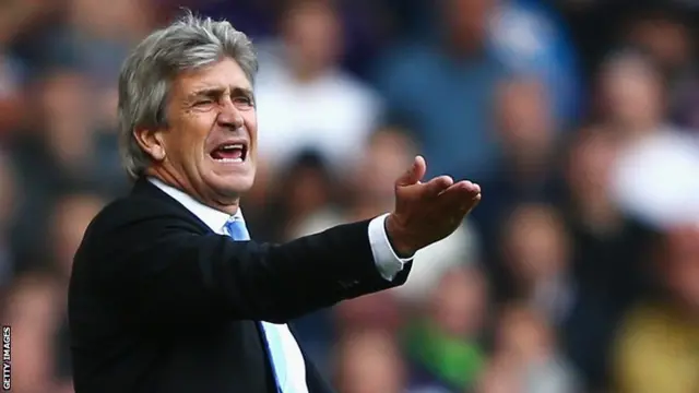 Man City manager Manuel Pellegrini