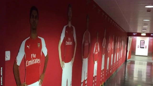 The tunnel at Emirates Stadium