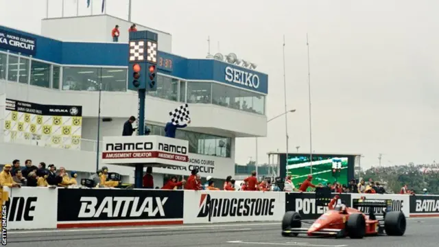 Gerhard Berger at Japanse Grand Prix