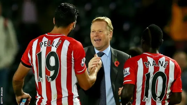 Ronald Koeman and Southampton players