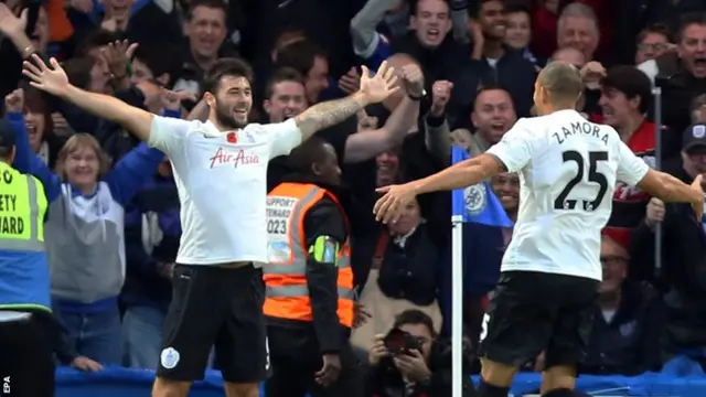 QPR's Charlie Austin celebrates