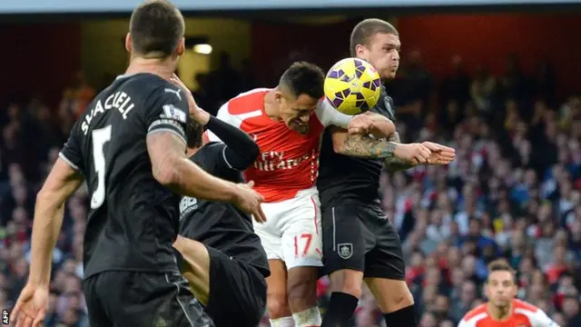 Arsenal's Alexis Sanchez scores