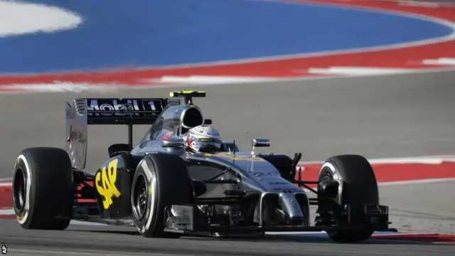 McLaren driver Kevin Magnussen during qualifying