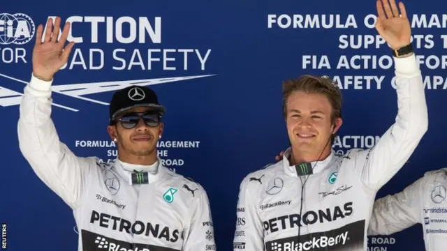 Lewis Hamilton and Nico Rosberg