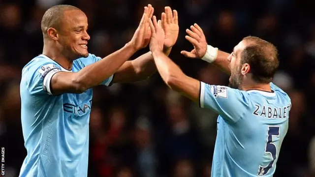 Vincent Kompany and Pablo Zabaleta