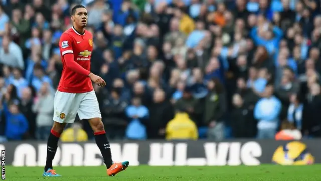 Chris Smalling is sent off