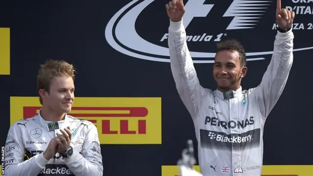 Nico Rosberg and Lewis Hamilton