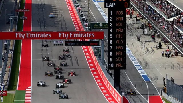 The US Grand Prix gets under way