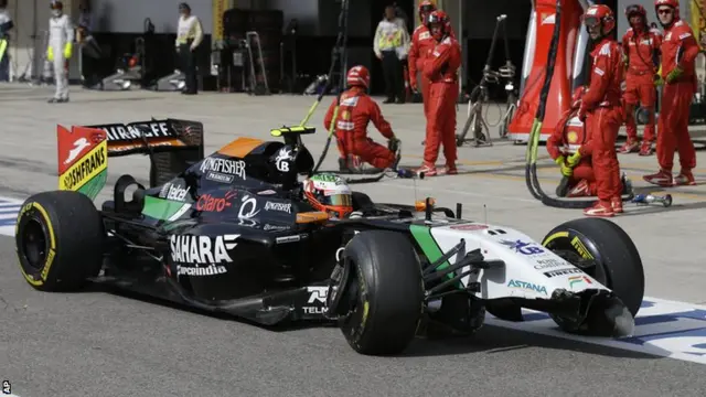 Force India's Sergio Perez