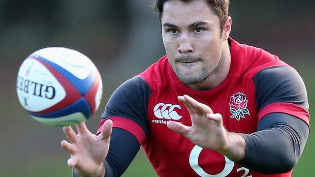 Brad Barritt pictured during England training