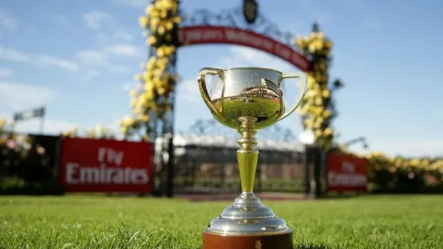 The Melbourne Cup at Flemington Racecourse