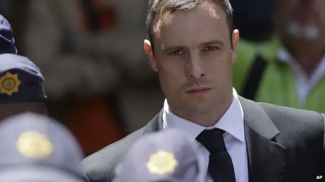 Oscar Pistorius pictured on 17 October 2014