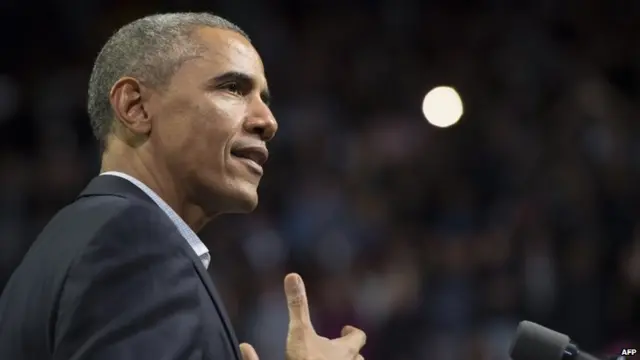 US President Barack Obama appeared in Philadelphia, Pennsylvania, on 2 November 2014