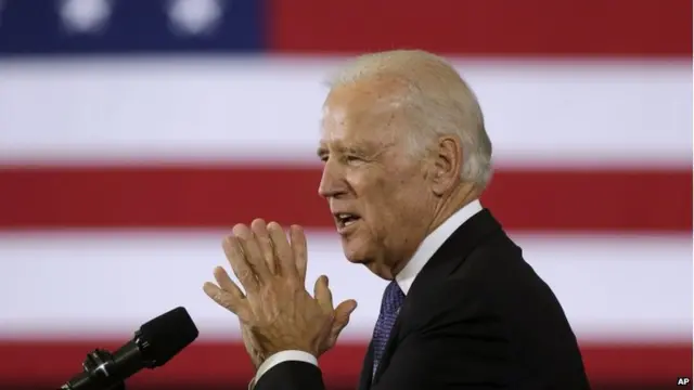 Vice President Joe Biden appeared in Lynn, Massachusetts, on 29 October 2014