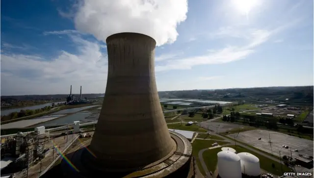 A coal power plant in New Haven, West Virginia, on 30 October 2009