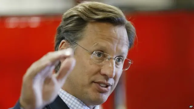 Republican Dave Brat appeared in Ashland, Virginia, on 8 October 2014