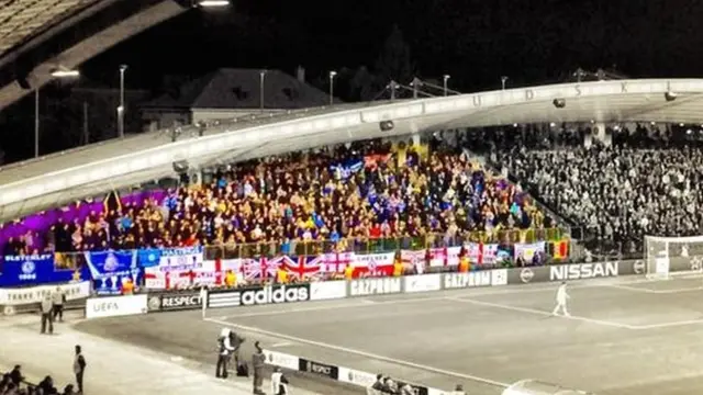 Chelsea fans at Maribor