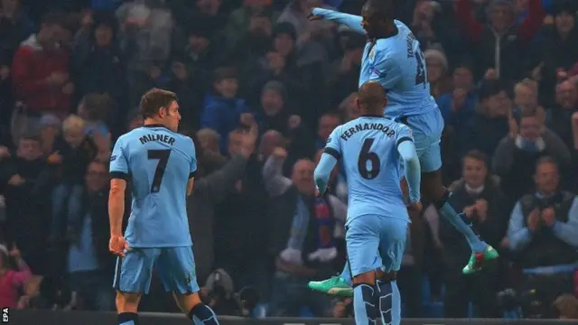 Yaya Toure celebrates