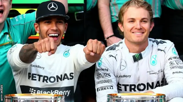 Lewis Hamilton and Nico Rosberg