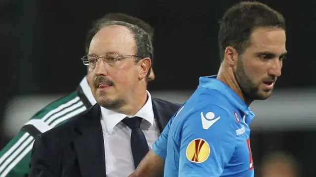 Rafael Benitez and Gonzalo Higuain