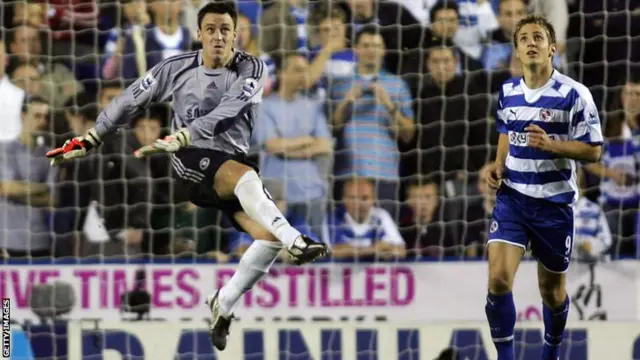 John Terry playing in goal for Chelsea