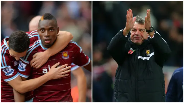 Diafra Sakho and Sam Allardyce