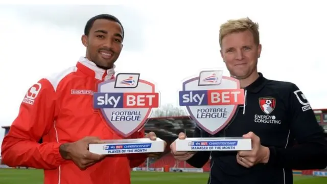 Callum Wilson and Eddie Howe