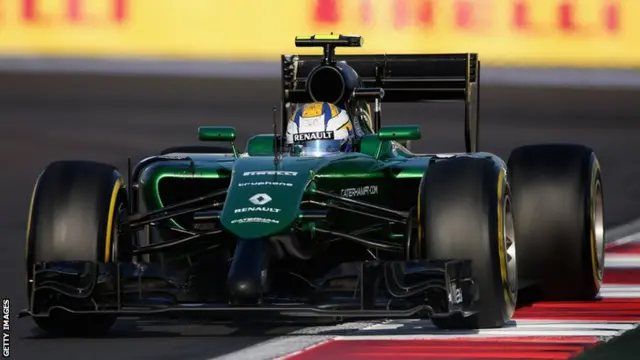 Marcus Ericsson of Sweden and Caterham drives during the Russian Formula One Grand Prix at Sochi.