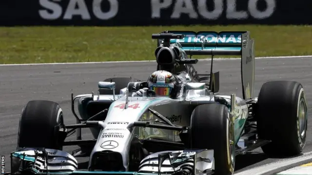 Lewis Hamilton at the Brazilian Grand Prix