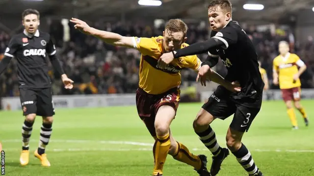 Dundee United are well on top at Fir Park