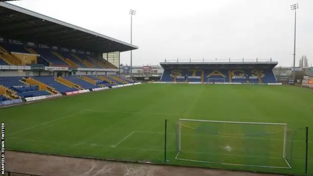 Mansfield Town's pitch