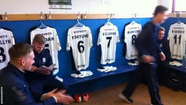 Weston-super-Mare's dressing room