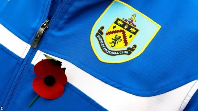 Burnley jacket with a poppy attached