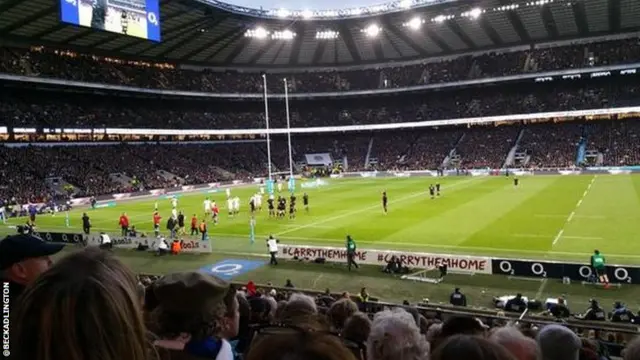 Becky Adlington at Twickenham