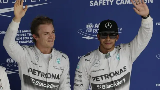 Nico Rosberg and Lewis Hamilton