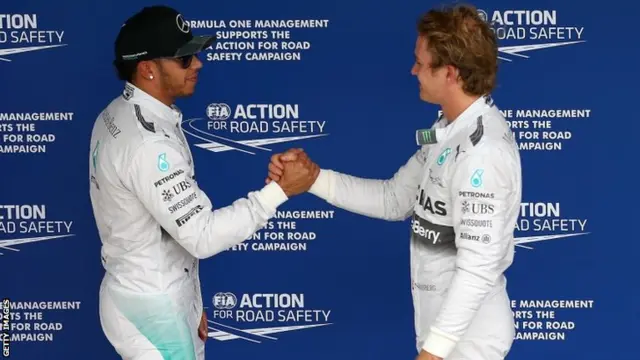 Lewis Hamilton and Nico Rosberg