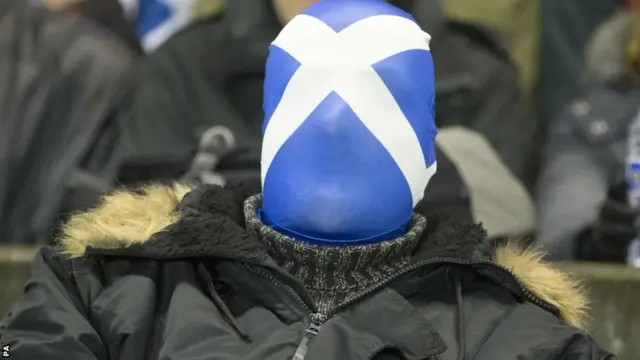 Scotland fan at Murrayfield