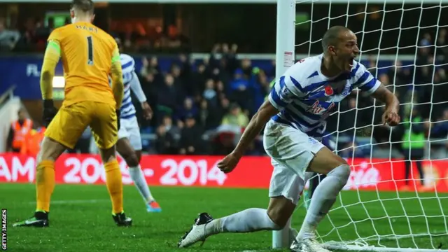 Bobby Zamora celebrates QPR's second goal of the afternoon