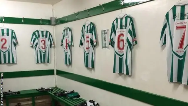 Blyth Spartans dressing room