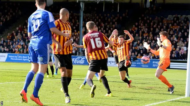 Halifax Town's Lois Maynard scores