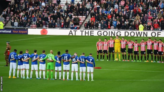 Remembrance Sunday at the Stadium of Light