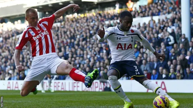 Danny Rose crosses the ball