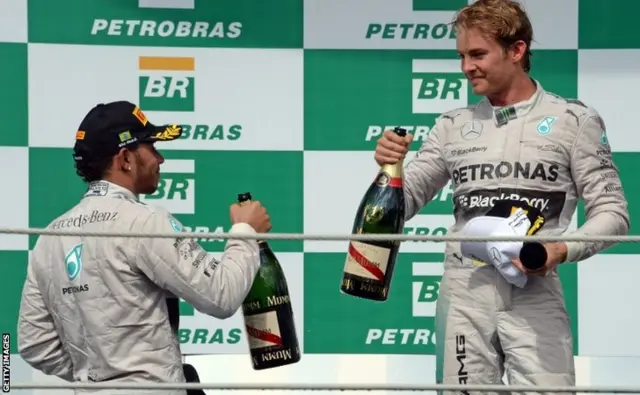 Lewis Hamilton and Nico Rosberg