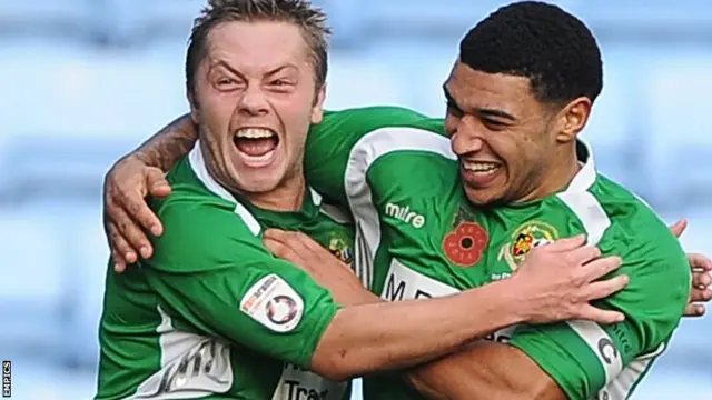 Sean Geddes celebrates for Worcester