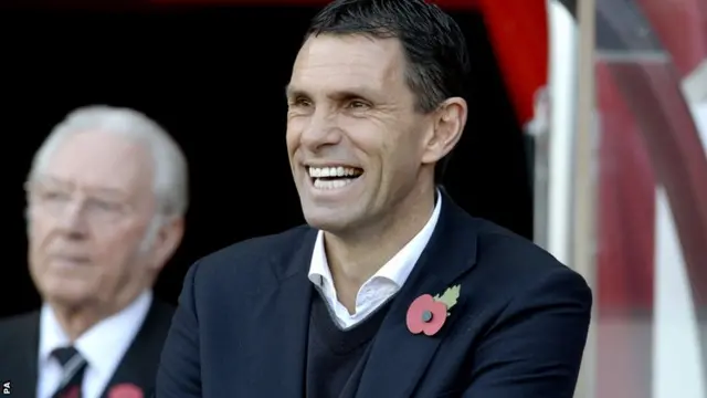 Gus Poyet during the Sunderland v Everton match