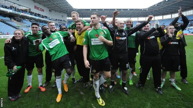 Worcester City celebrate